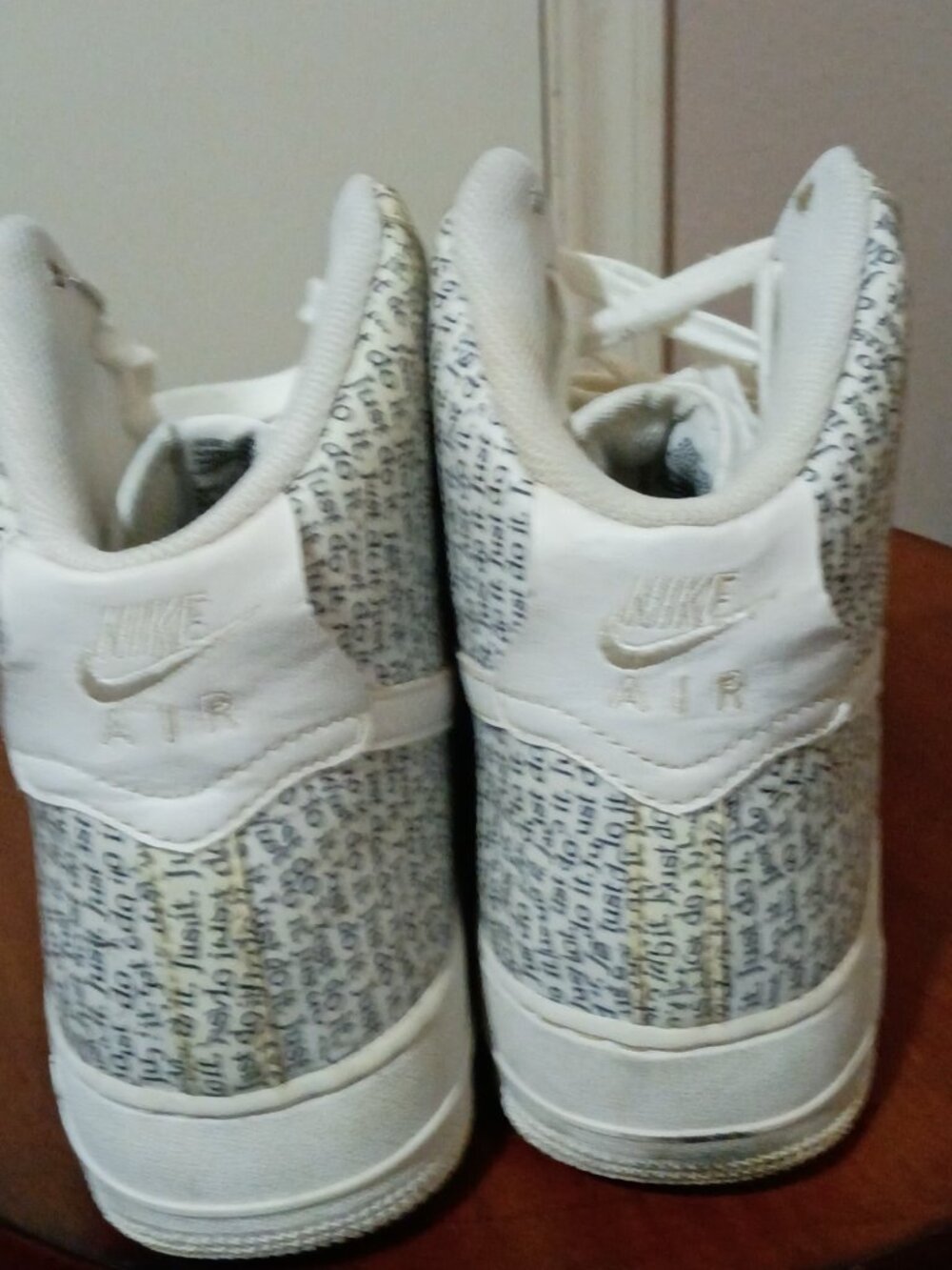 Size 11 Nike Air Force 1 07 LV8 High Just Do It White Mens Shoes AQ9648-100 - Picture 10 of 14